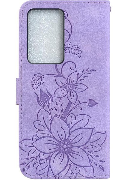 Realme C75 4g Manyetik Kabartmalı Zambak Kart Tutucu Cüzdan Için Flip Case (Yurt Dışından) indirimleri