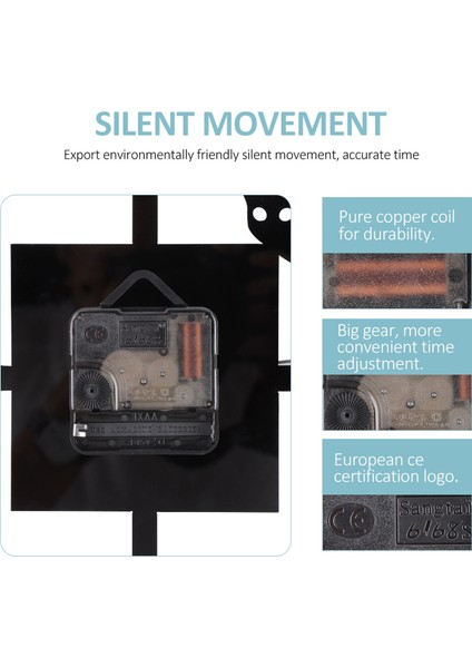 Modern Sessiz Duvar Saati Tik Tak Sesi Olmayan Gümüş Alüminyum Çerçeve Cam Kapak Dekoratif Yatak Odası Için (Yurt Dışından) indirimleri