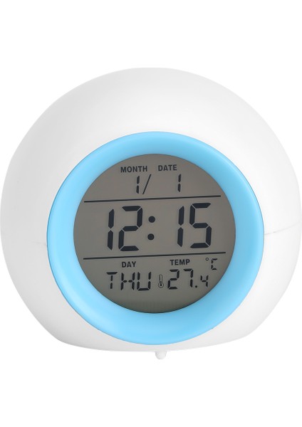 LED 7 Renk Değişimi Alarm Saati Uyanma Işığı Saati Dijital Ekran (Yurt Dışından) modelleri