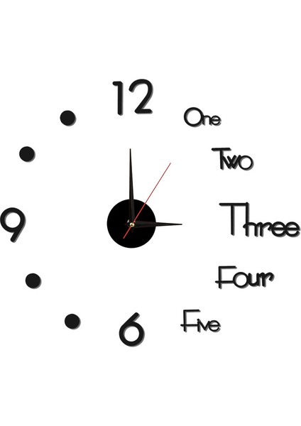 Duvar Saati Çerçevesiz Dekoratif Sessiz Duvar Sanat Saati Oturma Odası Yatak Odası Için (Yurt Dışından)