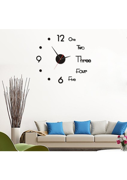 Duvar Saati Çerçevesiz Dekoratif Sessiz Duvar Sanat Saati Oturma Odası Yatak Odası Için (Yurt Dışından) modelleri
