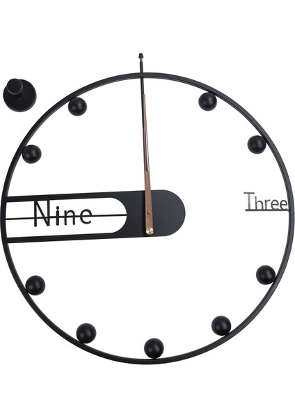 60CM Büyük Duvar Saatleri Sessiz Yuvarlak Minimalist Retro Stil Duvar Saatleri Dekoratif Modern Duvar Dekor Saati (Yurt Dışından)