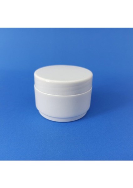Beyaz 25ML Mini Boş Krem Kutusu 50 Adet, Hafif ve Kullanışlı Kozmetik Kapsülleri