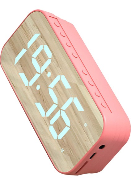 Bluetooth Hoparlörlü Çalar Saat Dijital Saat Bluetooth Hoparlörlü Aynalı Dijital Ekranlı Çalar Saat Yatak Odası Ofis Pembe (Yurt Dışından) fırsatları