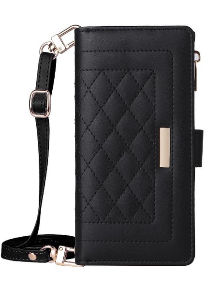 IPhone 13 Için Flip Case Pro Max Kayış Kart Yuvaları Cüzdan Darbeye (Yurt Dışından)