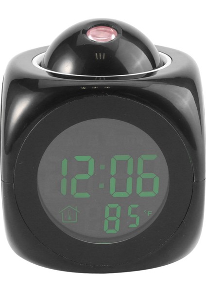 Çok Fonksiyonlu Dijital LCD Duvar Projeksiyon Sesli Konuşma Sıcaklık Göstergesi LED Çalar Saat (Yurt Dışından)