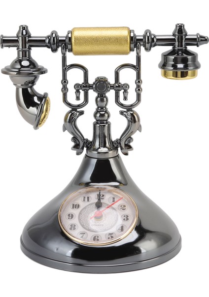 Vintage Telefon Çalar Saat Benzersiz Zarif Doğru Zaman Başucu Saati Dekorasyonu Ev Kafe Ofis Yf020 1 (Yurt Dışından)