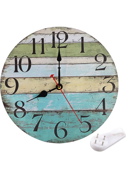 Vintage Duvar Saati Tik Tak Etmeyen Dekoratif Saat Oturma Odası Ev Ofis Duvar Dekoru Için (Stil 2) (Yurt Dışından)
