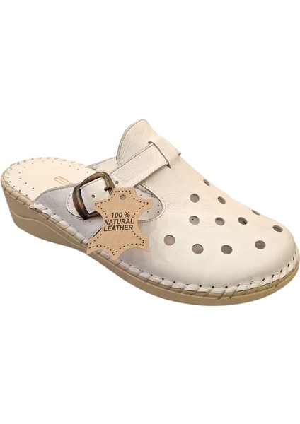 825-1 Hakiki Deri Kadın Sabo Terlik