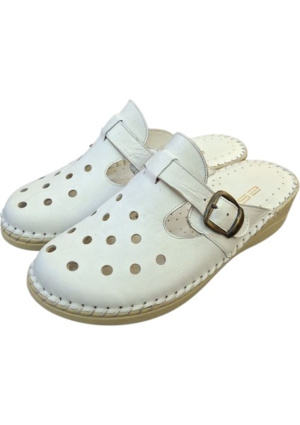 825-1 Hakiki Deri Kadın Sabo Terlik modelleri