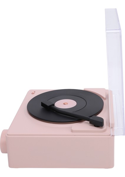 Plak Çalar Bluetooth Hoparlör Abs Sevimli Taşınabilir Kablosuz Pikap Hoparlör Çalar Saat Ev Yatak Odası Masa Dekoru Pembe (Yurt Dışından) fiyatları