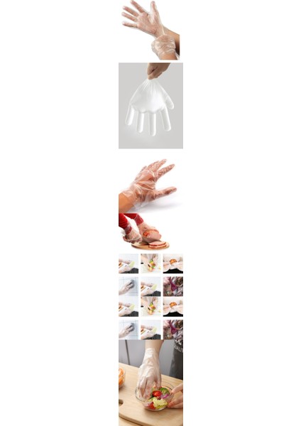 Turk Tek Kullanımlık Şeffaf Eldiven 100 Adet - EMY9933-4021 fiyatları