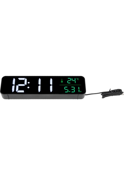 Led Müzik Çalar Saat 5 Ayarlanabilir Parlaklık 12/24h Büyük Ekran Sıcaklık Tarih Ekranı Dijital Saat Tak Ve Kullan Siyah (Yurt Dışından) fırsatları