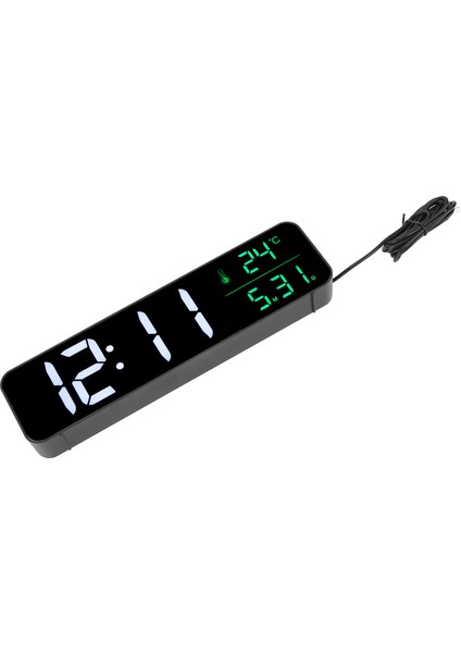 Led Müzik Çalar Saat 5 Ayarlanabilir Parlaklık 12/24h Büyük Ekran Sıcaklık Tarih Ekranı Dijital Saat Tak Ve Kullan Siyah (Yurt Dışından) indirimleri