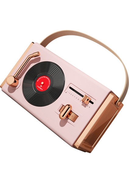 Açık Hava Bluetooth Hoparlör Taşınabilir Dekoratif Yüksek Ses Si Usb Çubukları Destek Retro Bluetooth Hoparlör Oturma Odası Ofis Sakura Pembe (Yurt Dışından) modelleri