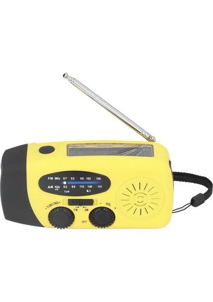 El Kranklı Güneş Enerjili Radyo Çok Işlevli Acil Durum Radyosu Açık Hava Kampı Için El Fenerli LED Radyosarı Avrupa (Yurt Dışından) modelleri