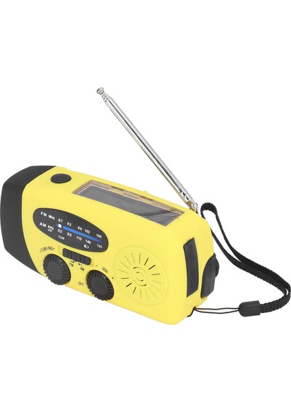 El Kranklı Güneş Enerjili Radyo Çok Işlevli Acil Durum Radyosu Açık Hava Kampı Için El Fenerli LED Radyosarı Avrupa (Yurt Dışından) fırsatları