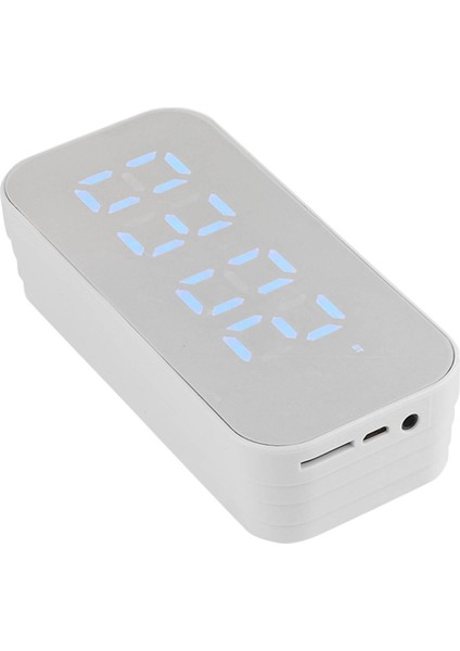 Çalar Saat Bluetooth Hoparlör Yüksek Sesli Çok Işlevli Taşınabilir Mini Kablosuz Hoparlör Açık Hava Ve Ev Için Beyaz (Yurt Dışından) indirimleri