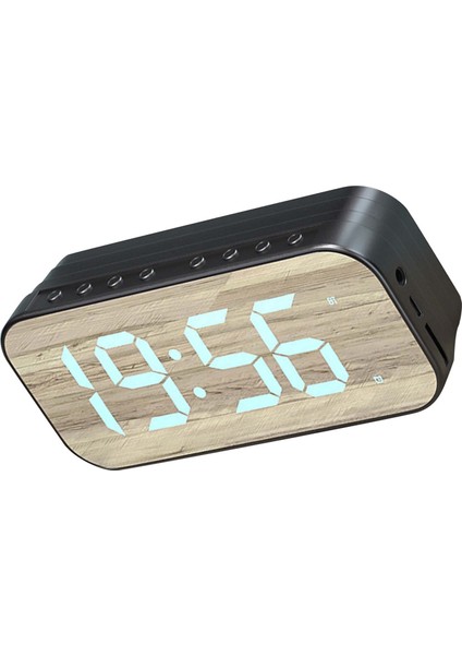 Bluetooth Hoparlörlü Çalar Saat Dijital Saat Bluetooth Hoparlörlü Aynalı Dijital Ekranlı Çalar Saat Yatak Odası Ofis Siyah (Yurt Dışından) fırsatları
