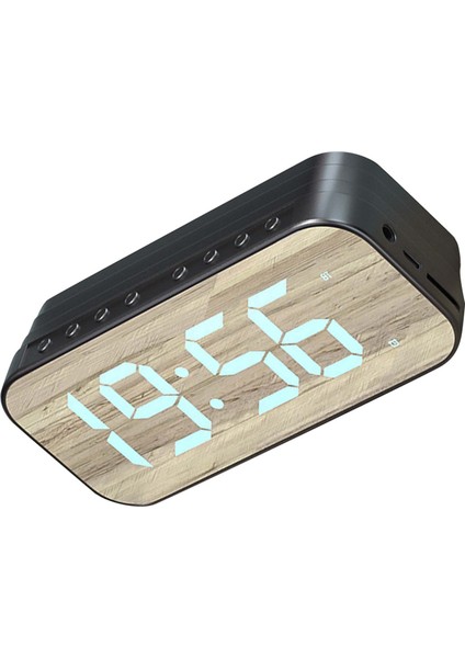 Bluetooth Hoparlörlü Çalar Saat Dijital Saat Bluetooth Hoparlörlü Aynalı Dijital Ekranlı Çalar Saat Yatak Odası Ofis Siyah (Yurt Dışından) indirimleri