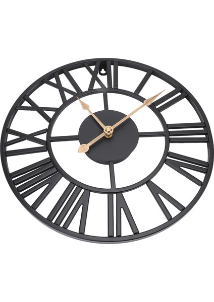 Metal Duvar Saati Dekor Pil ile Çalışan Sessiz Yuvarlak Retro Stil Demir Büyük Duvar Saati Oturma Odası Yatak Odası Mutfak Ofis Için (Yurt Dışından) modelleri
