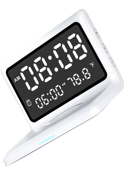 Çok Işlevli Dijital Aynalı Saat 15w Kablosuz Şarjlı Çalar Saat Büyük Kısılabilir Ekran Erteleme Fonksiyonu Usb Çıkışı Yatak Odası Oturma Odası Ofis Için (Yurt Dışından) fiyatları