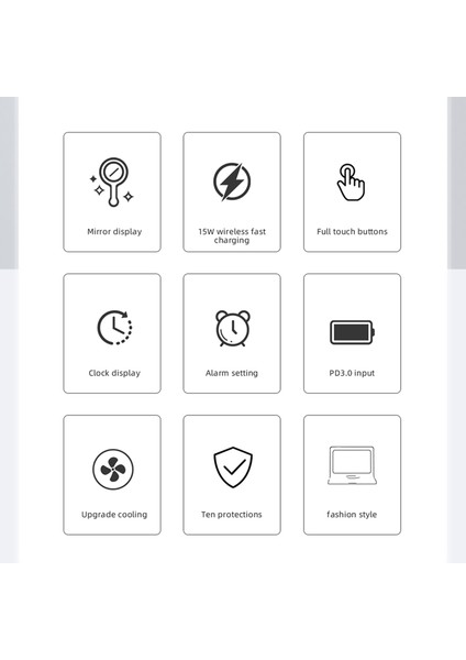 Çok Işlevli Dijital Aynalı Saat 15w Kablosuz Şarjlı Çalar Saat Büyük Kısılabilir Ekran Erteleme Fonksiyonu Usb Çıkışı Yatak Odası Oturma Odası Ofis Için (Yurt Dışından) fırsatları