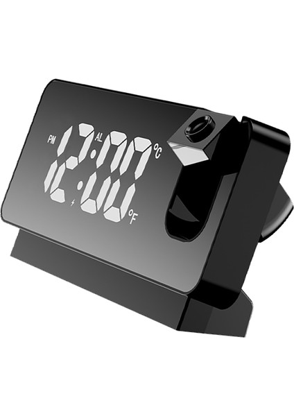 Projeksiyonlu Çalar Saat Büyük Ekran Çok Yönlü Sessiz Aydınlık Tasarım Usb Yatak Odası Dijital Projeksiyonlu Çalar Saat Ev Yatak Odası Siyah (Yurt Dışından) fırsatları