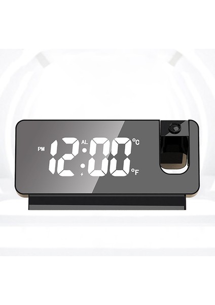 Projeksiyonlu Çalar Saat Büyük Ekran Çok Yönlü Sessiz Aydınlık Tasarım Usb Yatak Odası Dijital Projeksiyonlu Çalar Saat Ev Yatak Odası Siyah (Yurt Dışından) indirimleri