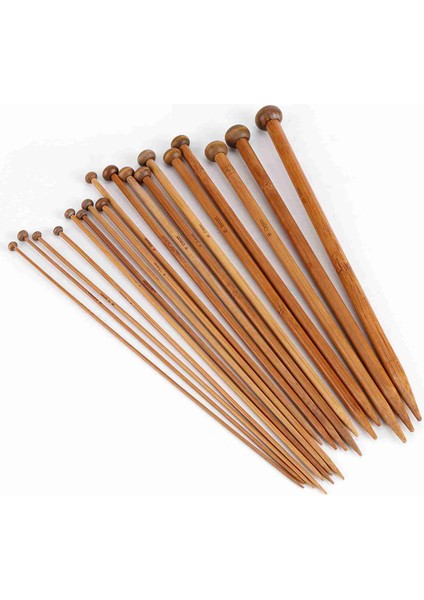 Bambu Örgü Şişleri Seti, Tek Uçlu Karbonize Örgü Şişi 18 Boyut (2mm Ila 10MM) (Yurt Dışından) fiyatları