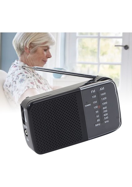 Taşınabilir Am Fm Kısa Dalga Radyo Küçük Retro Vintage Radyo Pil ile Çalışan Taşınabilir El Radyosu Ev Anteni Tarzı Siyah (Yurt Dışından) indirimleri