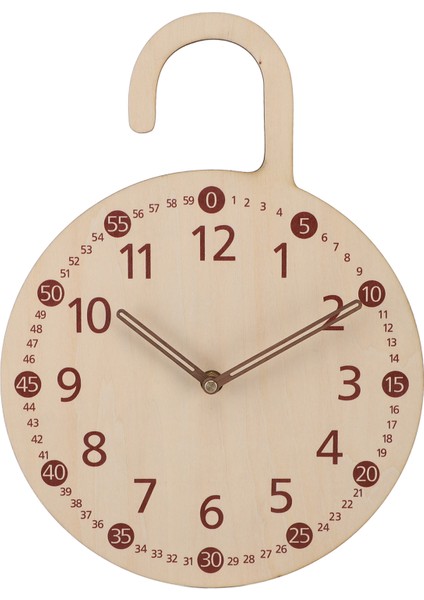 Vintage Dekoratif Saat Basswood Kontrplak Minimalist Sessiz Çiftlik Evi Duvara Monte Saat Ev Için B‑2 (Yurt Dışından)