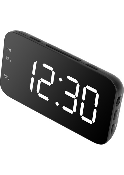 Led Dijital Çalar Saat Taşınabilir Masa Saati Ertelemeli Yatak Odası Ev Seyahat Beyaz (Yurt Dışından) modelleri