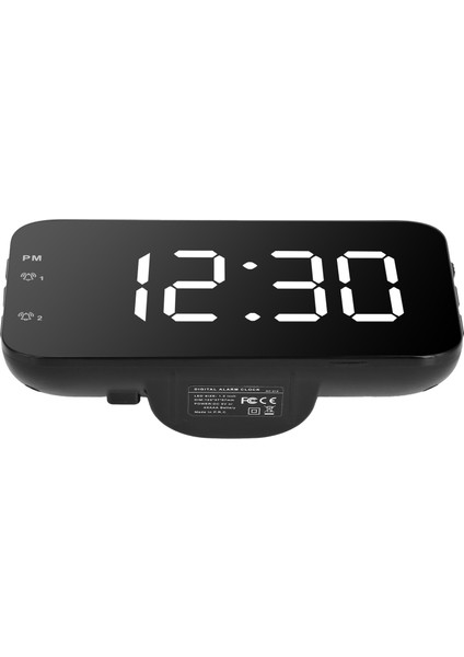 Led Dijital Çalar Saat Taşınabilir Masa Saati Ertelemeli Yatak Odası Ev Seyahat Beyaz (Yurt Dışından) fırsatları