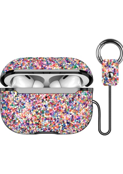 Onegif Airpods Pro 2 (2.nesil) Bright Simli Airpods Kapak - Gold Sptgl
