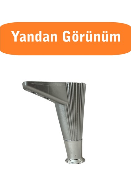 Kanepe Koltuk Tv Ünitesi Konsol Yükseltme Kumru Model Plastik Ayak 15 cm Krom Renk 4 Adet fiyatları
