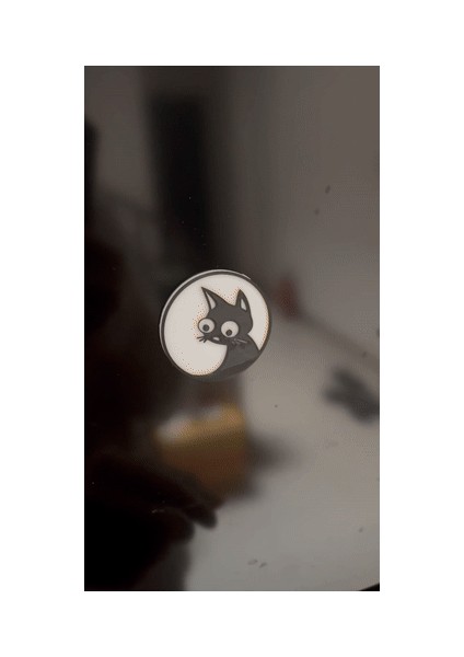 Endişeli Kedi Manyetik Madeni Para 3D indirimleri