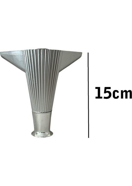 Kanepe Koltuk Tv Ünitesi Konsol Yükseltme Kumru Model Plastik Ayak 15 cm Krom Renk 6 Adet modelleri