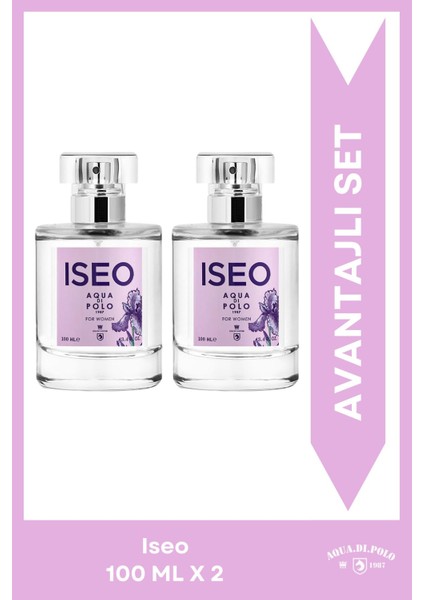 Iseo 100 ml EDP İkili Kadın Çiçeksi, Meyvemsi Parfüm Seti STCC021370