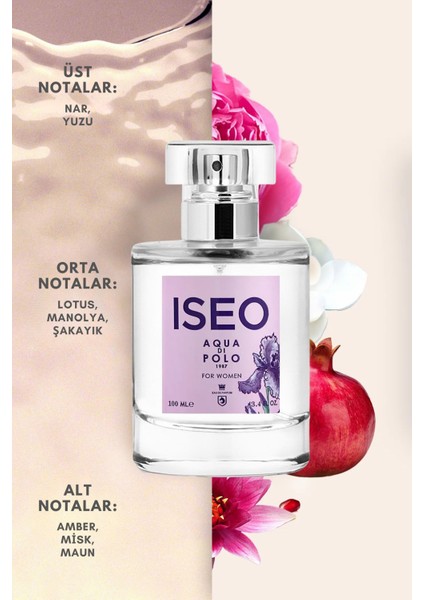 Iseo 100 ml EDP İkili Kadın Çiçeksi, Meyvemsi Parfüm Seti STCC021370