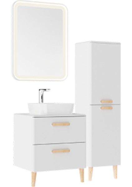 Patara Lavabo Dolabı 60 cm Mat Beyaz