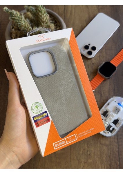 iPhone 15 Pro Uyumlu Kadife Yüzeyli Magsafe Uyumlu Premium Kılıf SOOCASE691