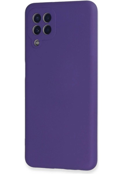 Newface Samsung Galaxy A22 Kılıf Nano Içi Kadife Silikon - Mor modelleri