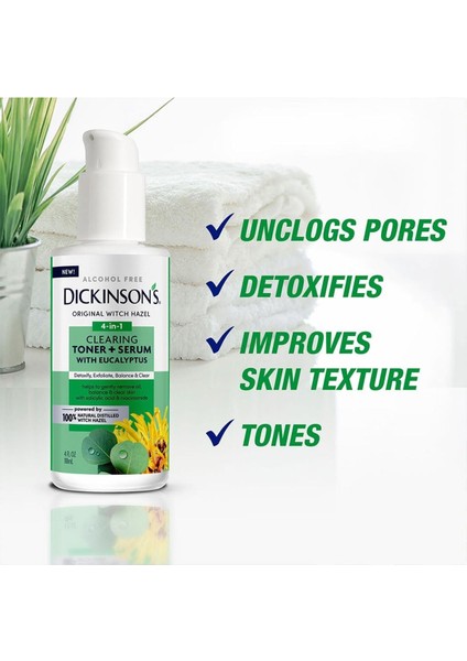 Dickinson's Cadı Fındığı ve Okaliptüs Özlü Arındırıcı Tonik + Serum 118ML modelleri