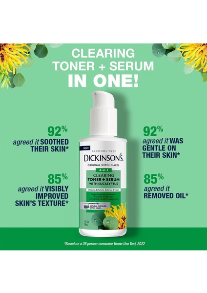 Dickinson's Cadı Fındığı ve Okaliptüs Özlü Arındırıcı Tonik + Serum 118ML indirimleri
