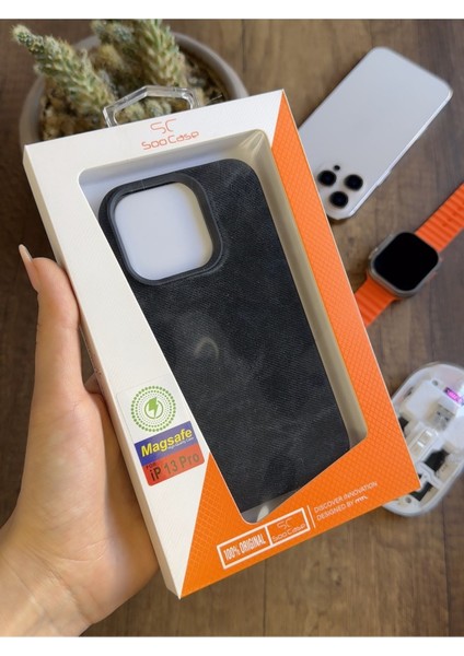 iPhone 13 Pro Uyumlu Kadife Yüzeyli Magsafe Uyumlu Premium Kılıf SOOCASE691