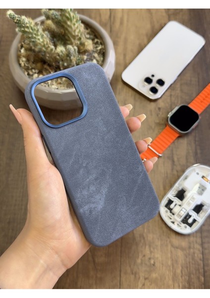 iPhone 13 Pro Max Uyumlu Kadife Yüzeyli Magsafe Uyumlu Premium Kılıf SOOCASE691