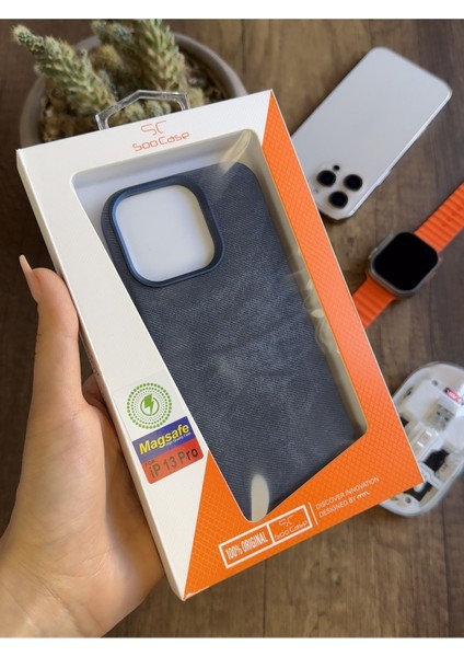 iPhone 13 Pro Uyumlu Kadife Yüzeyli Magsafe Uyumlu Premium Kılıf SOOCASE691