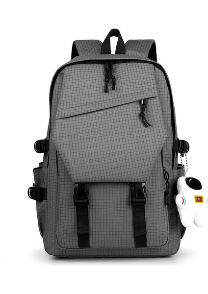 Aynı Banliyö Sırt Çantası Olan Erkek ve Kadınlar Için Büyük Kapasiteye Sahip 15.6 Inç Şık, Basit ve Su Geçirmez Oxford Bezi: Gri/boyut: 15 Inç (Yurt Dışından)