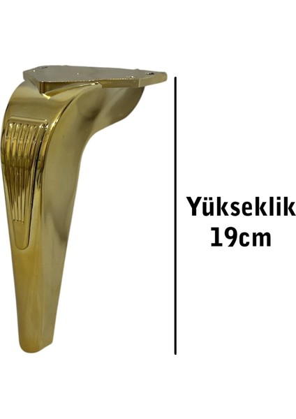 Kanepe Koltuk Tv Ünitesi Konsol Yükseltme Piton Model Plastik Ayak 19 cm Gold Renk 8 Adet fiyatları